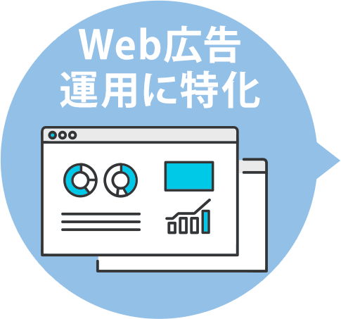 Web広告運用に特化​