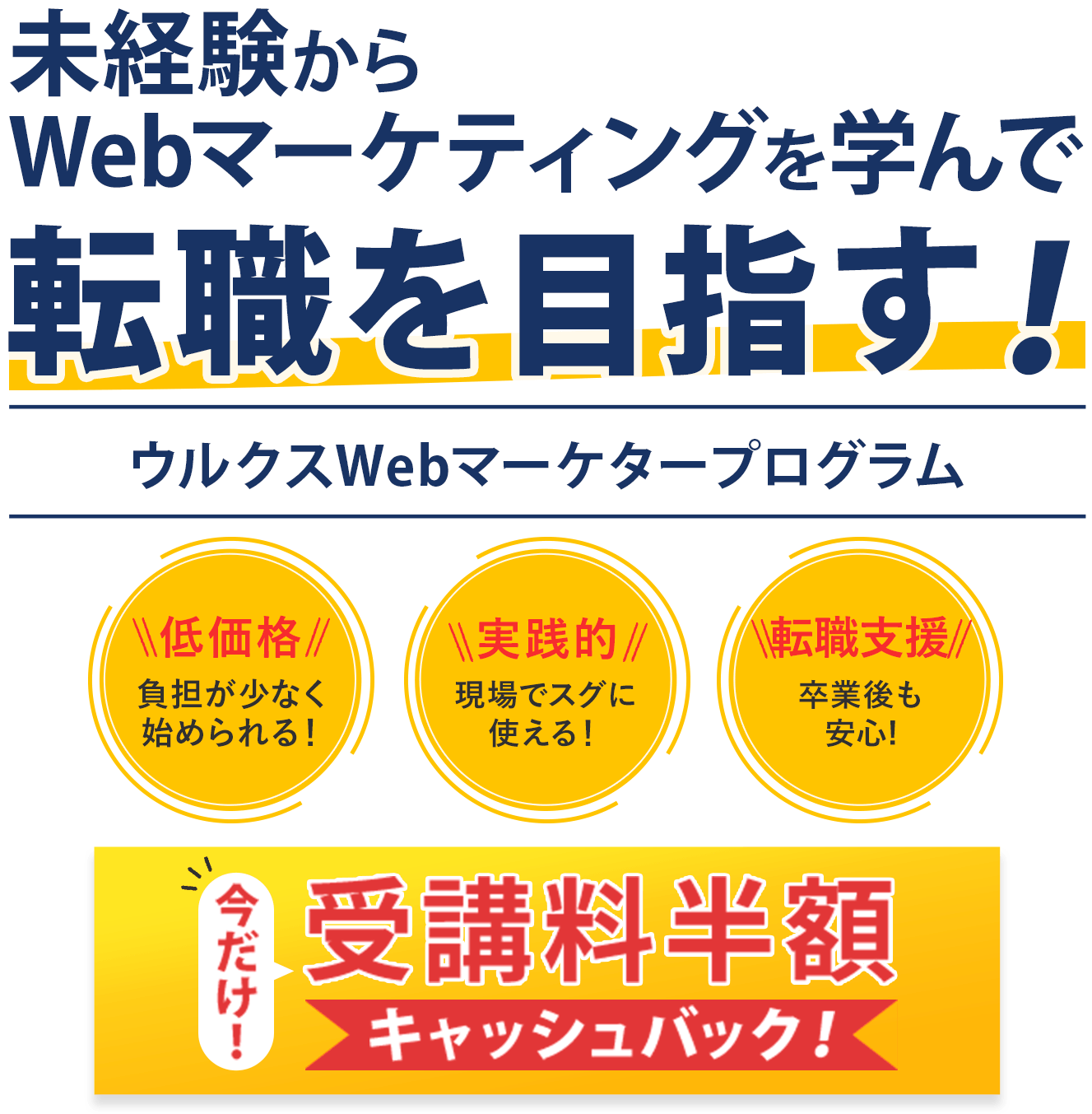 未経験からでも6週間で転職・副業に役立つ超実践的プログラムウルクスWeb広告マーケタープログラム